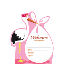 It's a Girl Stork Standee
