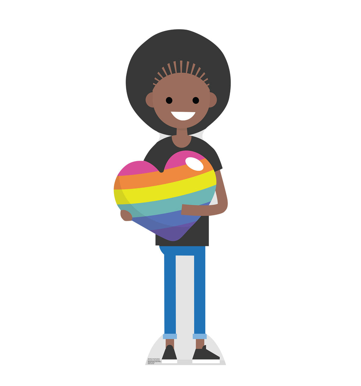 LGBT Female Cartoon Pride Standee