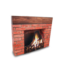 Holiday Fireplace 3D Standee
