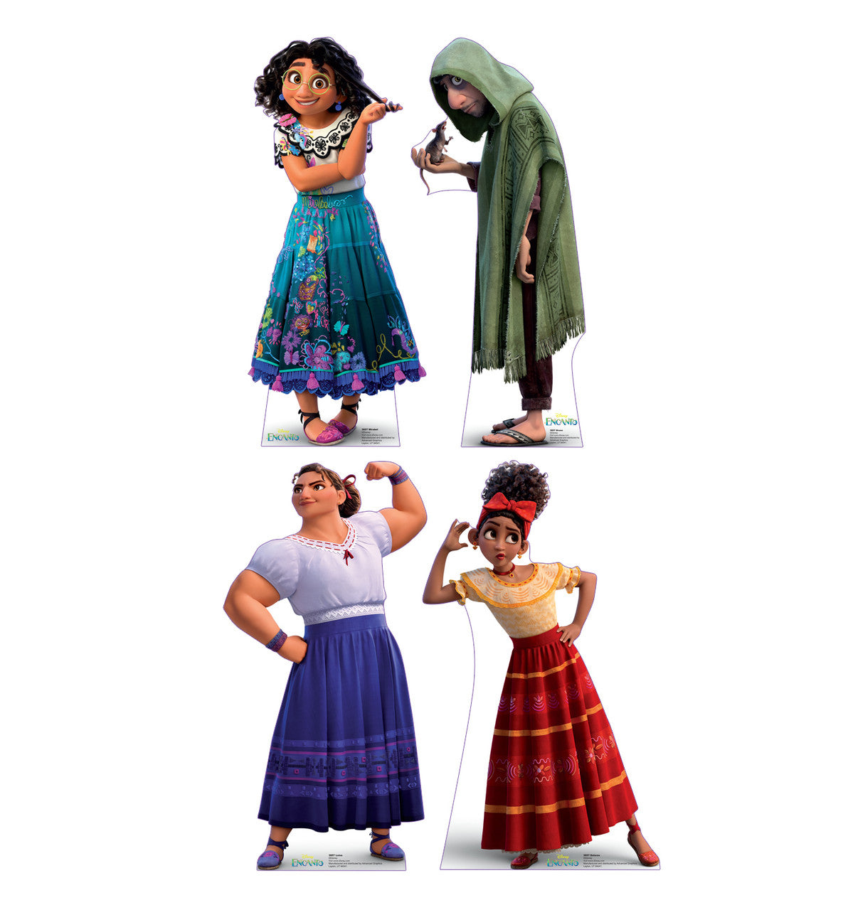 Encanto Mini Standees Set of 4 (Mirabel, Bruno, Luisa & Dolores)