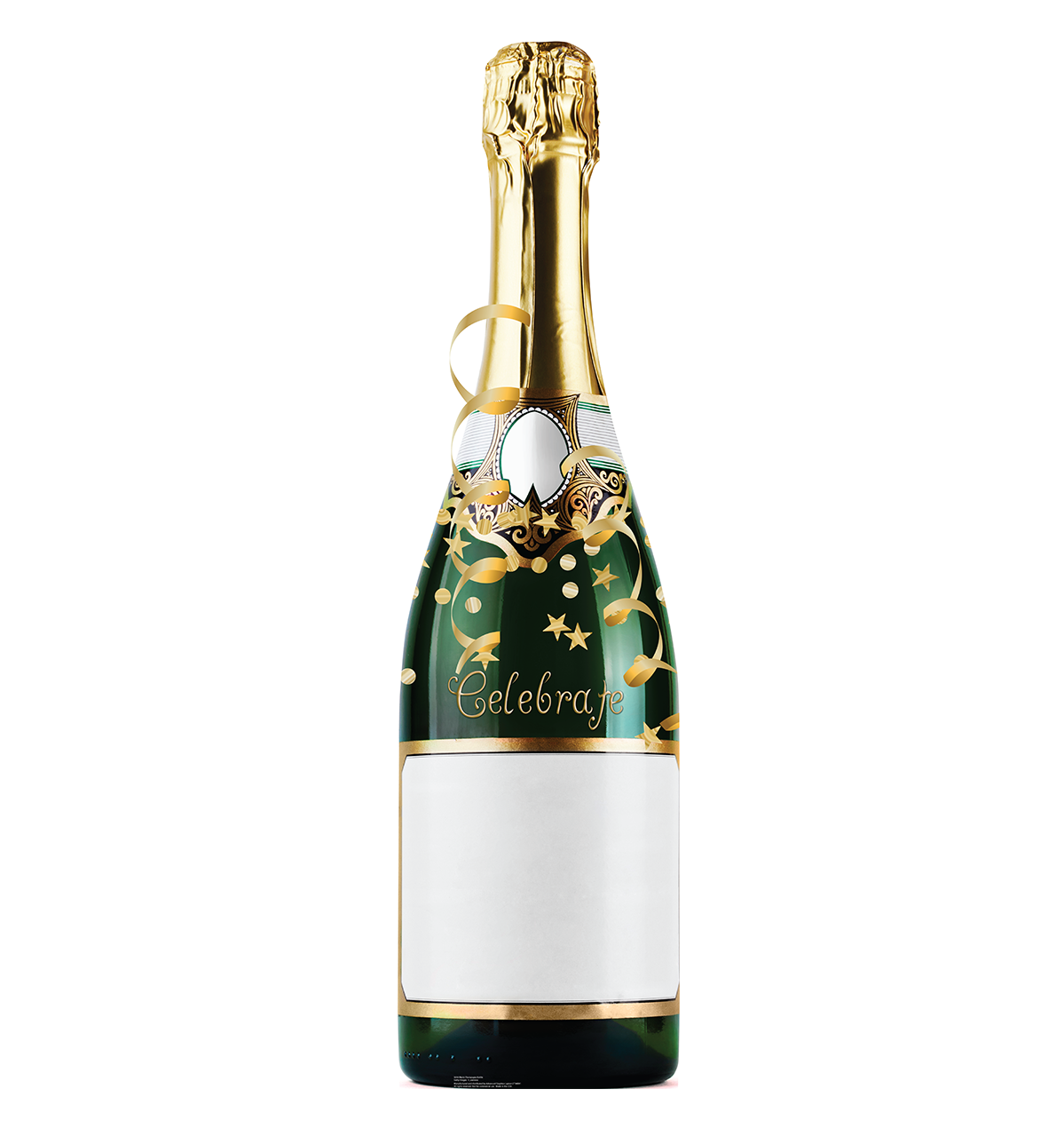 Blank Champagne Bottle