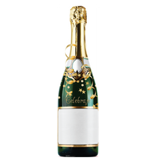 Blank Champagne Bottle