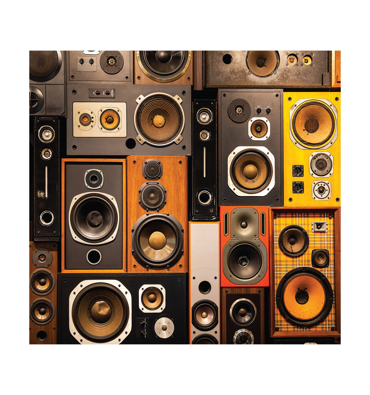 Retro Speakers Backdrop