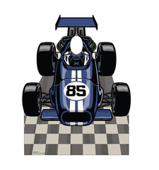 Blue Race Car Standin