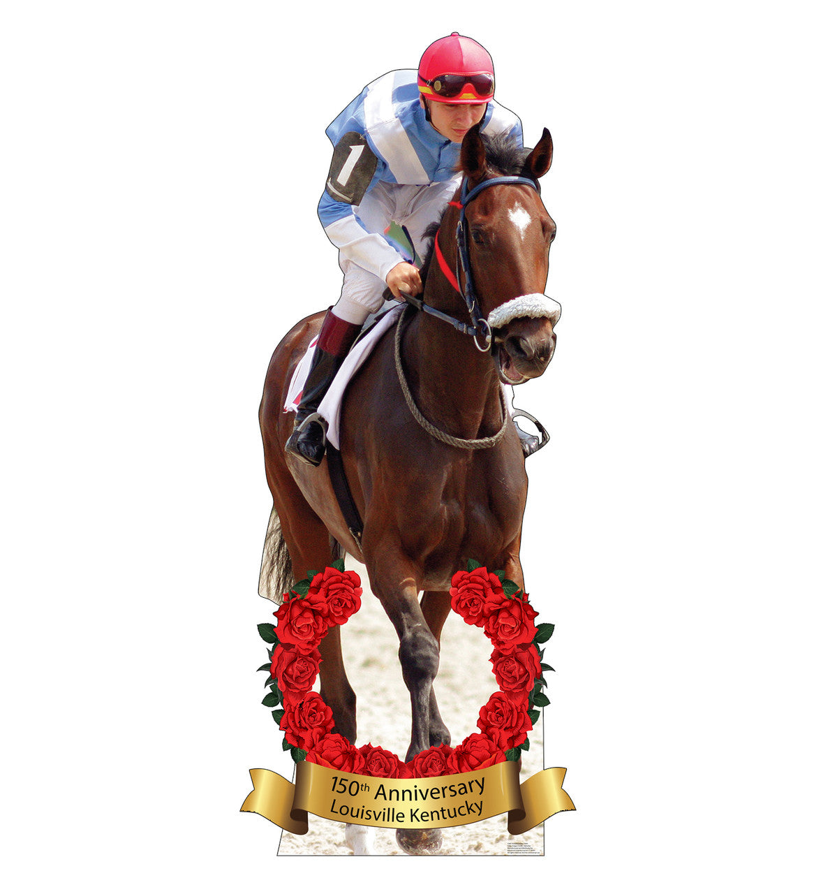 Horse and Jockey 150th Standee