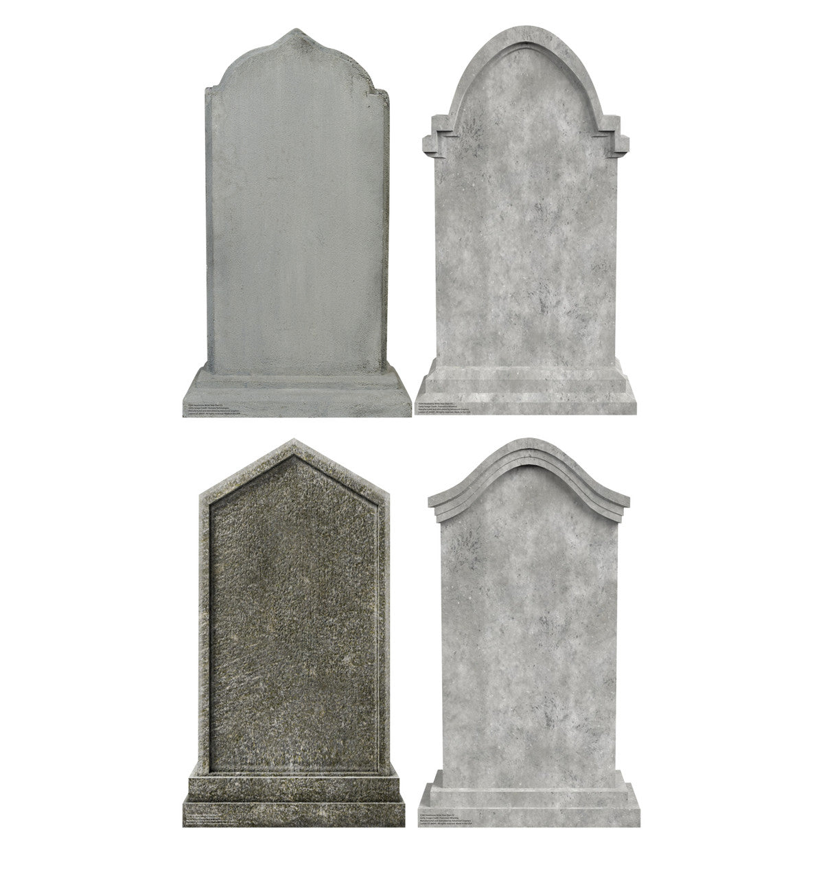 Headstones Write Your Own Set of 4