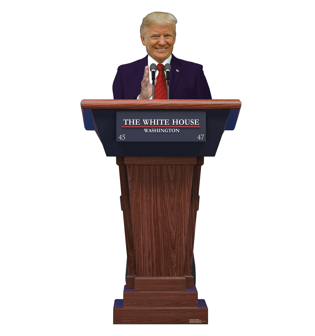 President Donald Trump Podium Standee