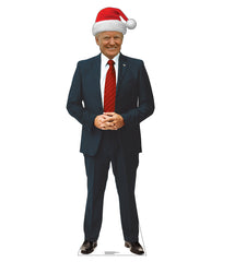 President Donald Trump Santa Hat OUTDOOR Standee