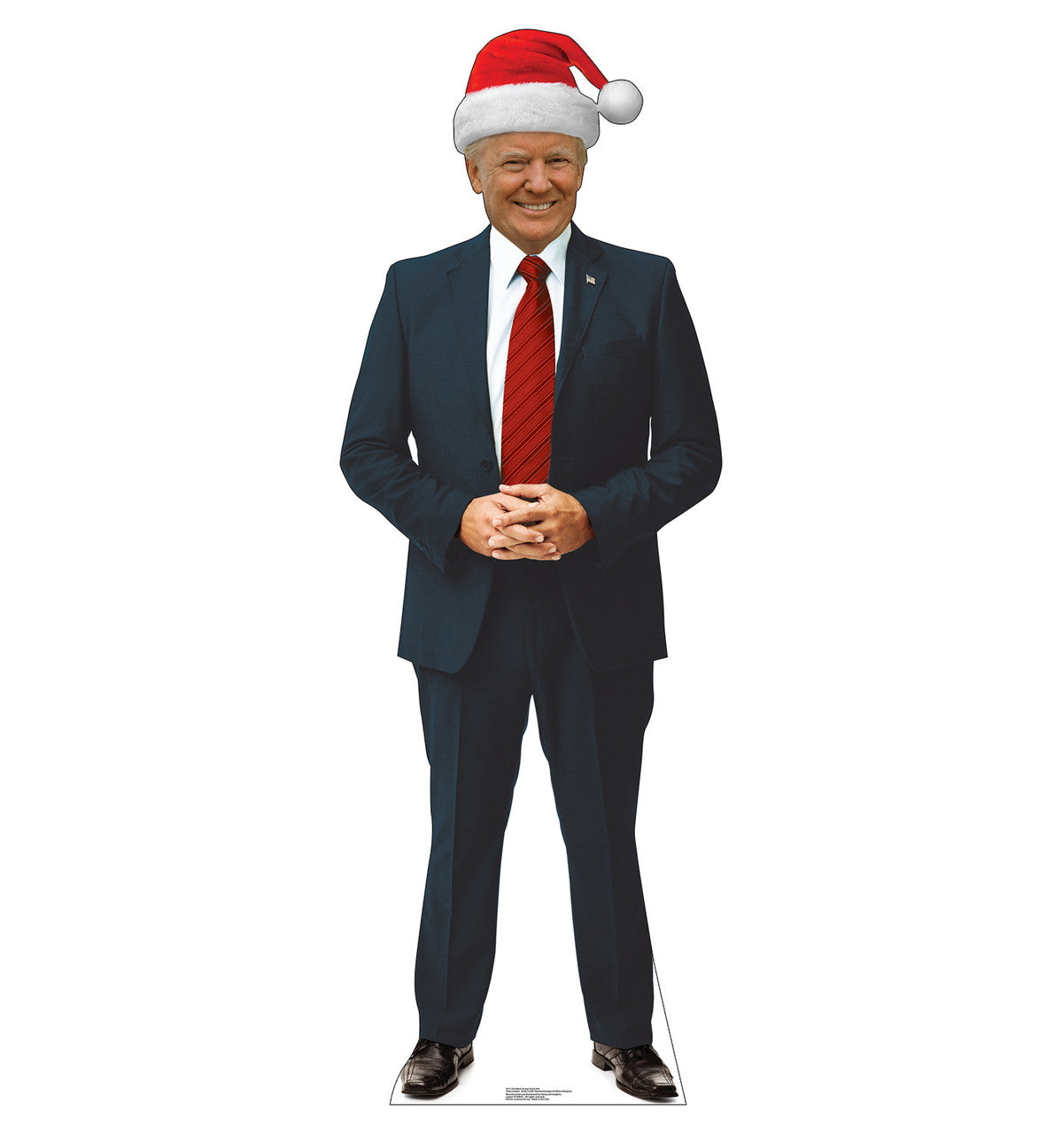 President Donald Trump Santa Hat Standee