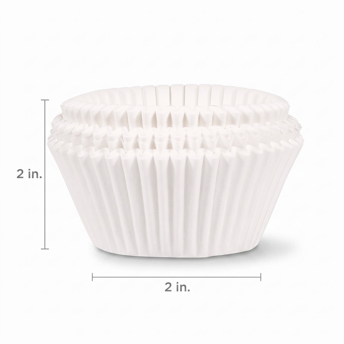 Classic White Baking Cups, 2-Inch, 75-Pack