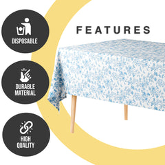 12 Pack Botanical Floral 66% Thicker Premium Table Cover | 54 in. x 108 in.