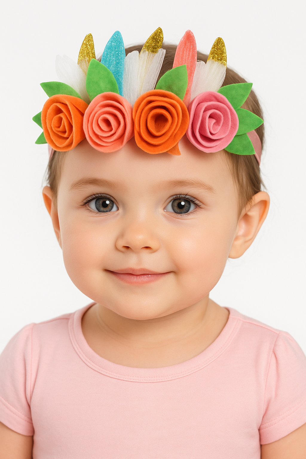Boho Floral Headband for Baby's First Birthday