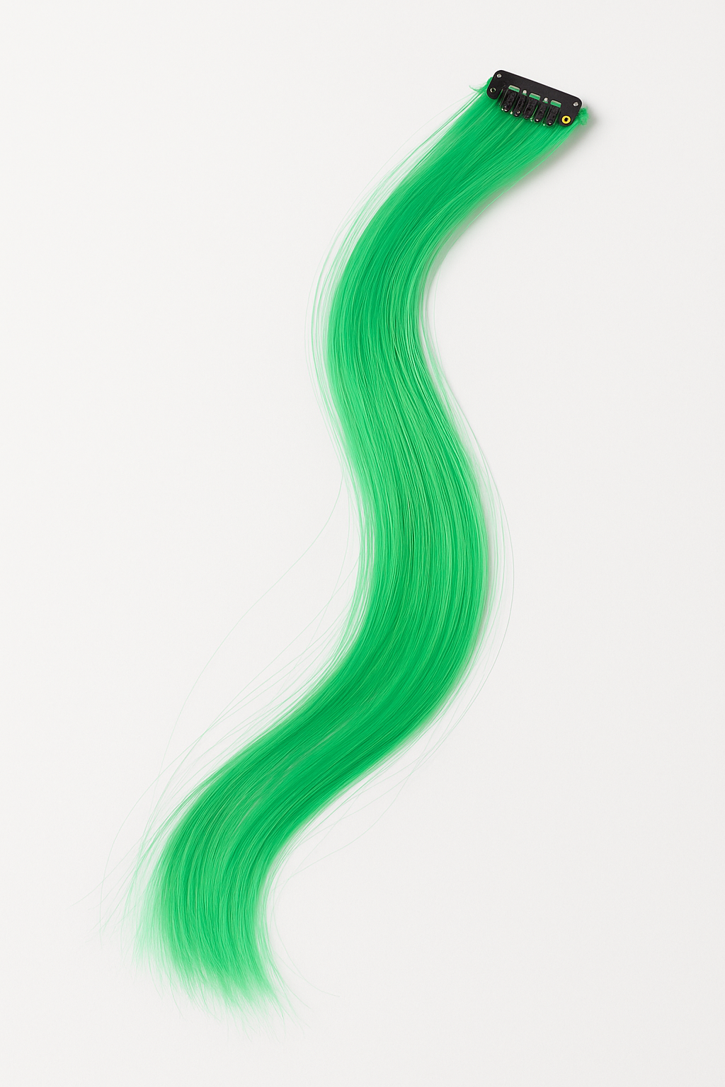 Festive Green Hair Extension - Vibrant Team Spirit Accessory