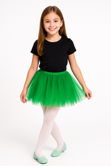 Festive Green Child's Tutu - Shimmering Costume Accessory