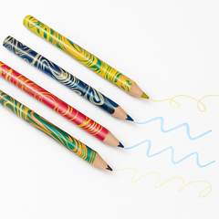 Vibrant Multicolored Drawing Pencils - 8-Pack Creative Stationery