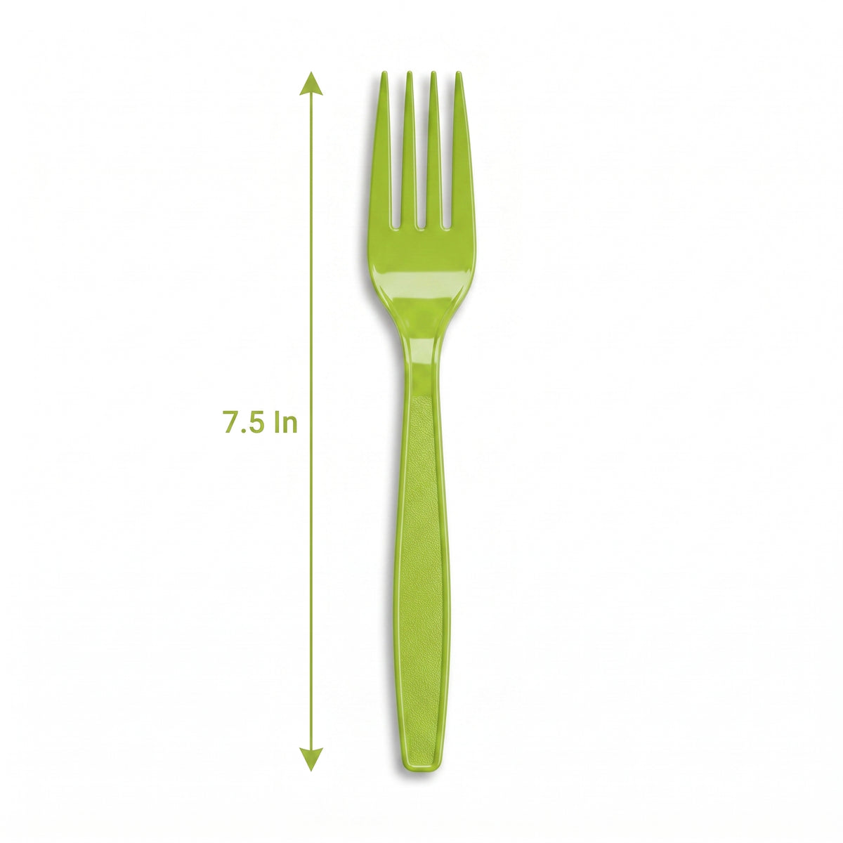 Lime Green Plastic Forks - 7.5 In. | 20 Count