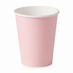 Pale Pink 9oz Paper Cups - Value Pack