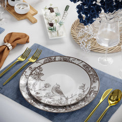 8" Rustik Design Plastic Plates (10)