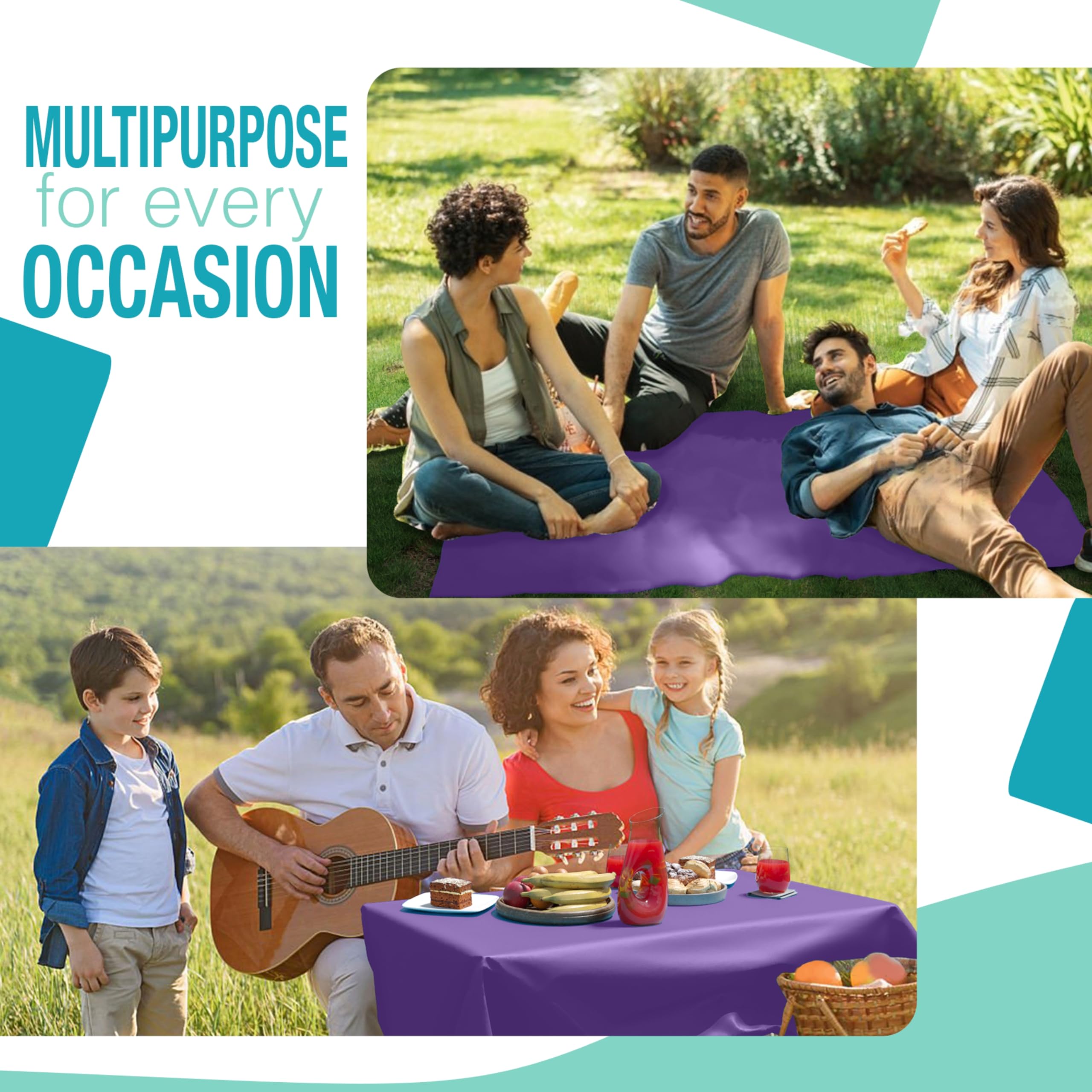 Unleashed - 40 In. x 100 Ft. Purple Table Roll