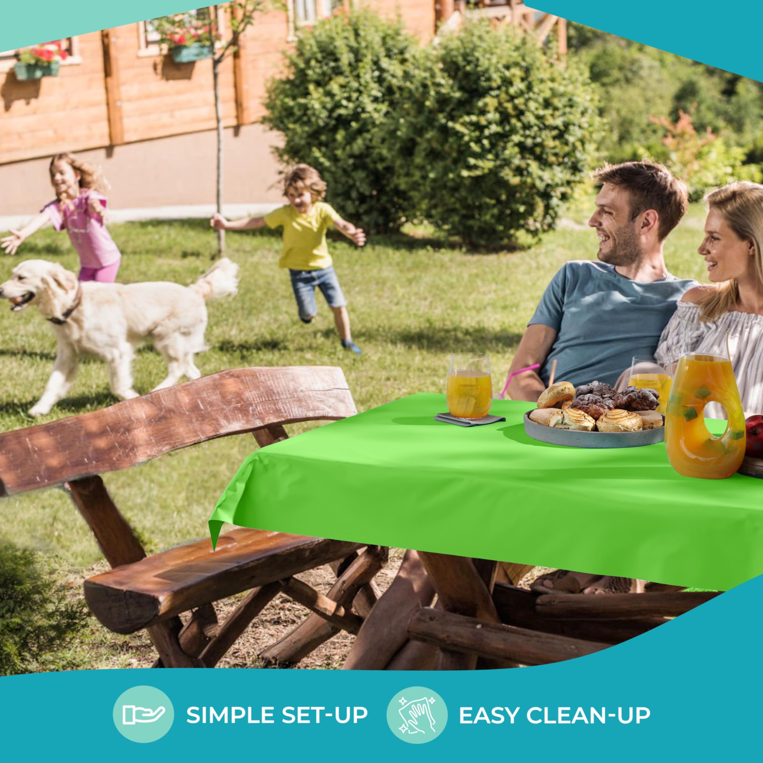 Unleashed - 40 In. x 300 Ft. Premium Lime Green Table Roll
