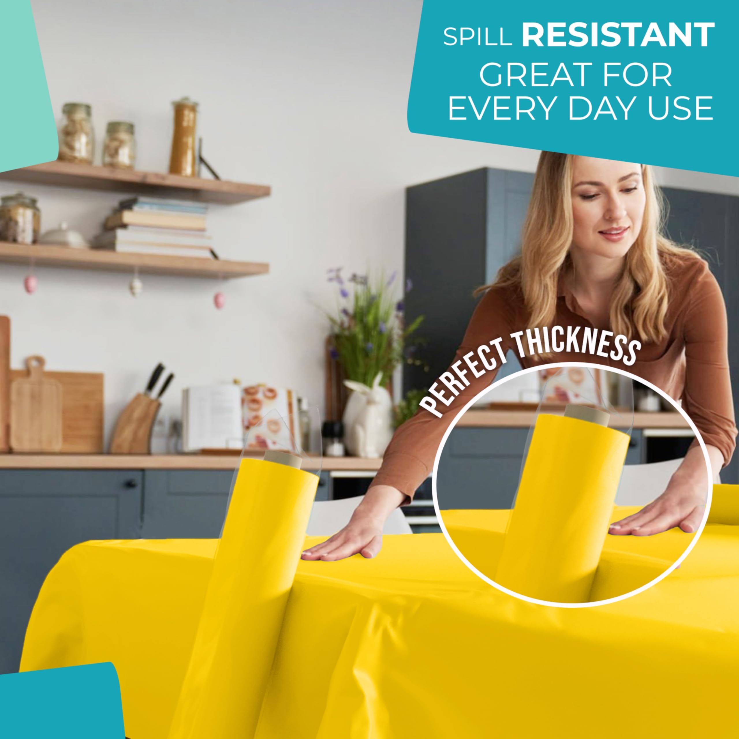 Unleashed - 40 In. x 300 Ft. Premium Yellow Table Roll