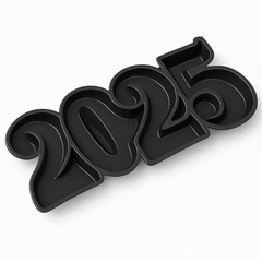 2025 New Year's Eve Plastic Serving Tray