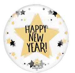 Clearz Clearly Stars New Year's Eve Foil Balloon - 18"