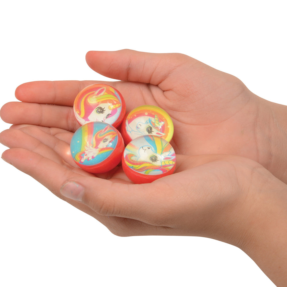 Unicorn Bounce Balls/12 Per Pkg - 12 Count