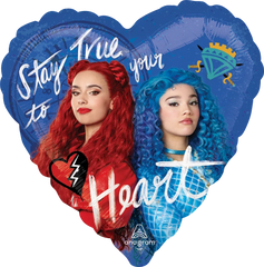 Descendants Rise of Red Pocket Watch Jumbo Heart Foil Balloon - 28"