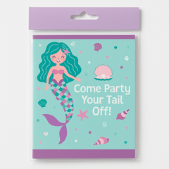 Mermaid Birthday Party Invitations