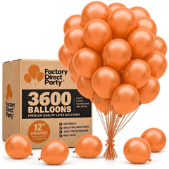 12 in. Orange Balloons | Case of 3600