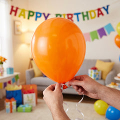 Vibrant Orange 9" Latex Balloons - Pack of 20