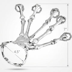 Black & Bone Skeleton Bracelet - Halloween Costume Accessory
