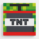 Pixel Party TNT Beverage Napkins - 16-Pack, 2-Ply - 5 In. X 5 In.