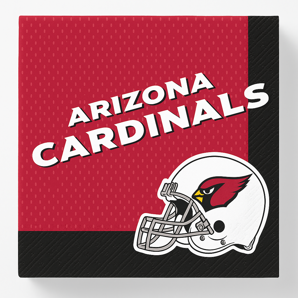 Arizona Cardinals NFL Luncheon Napkins - 6.5 In. X 6.5 In.