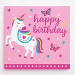 Enchanted Unicorn Birthday Lunch Napkins - 6.5 In. X 6.5 In.
