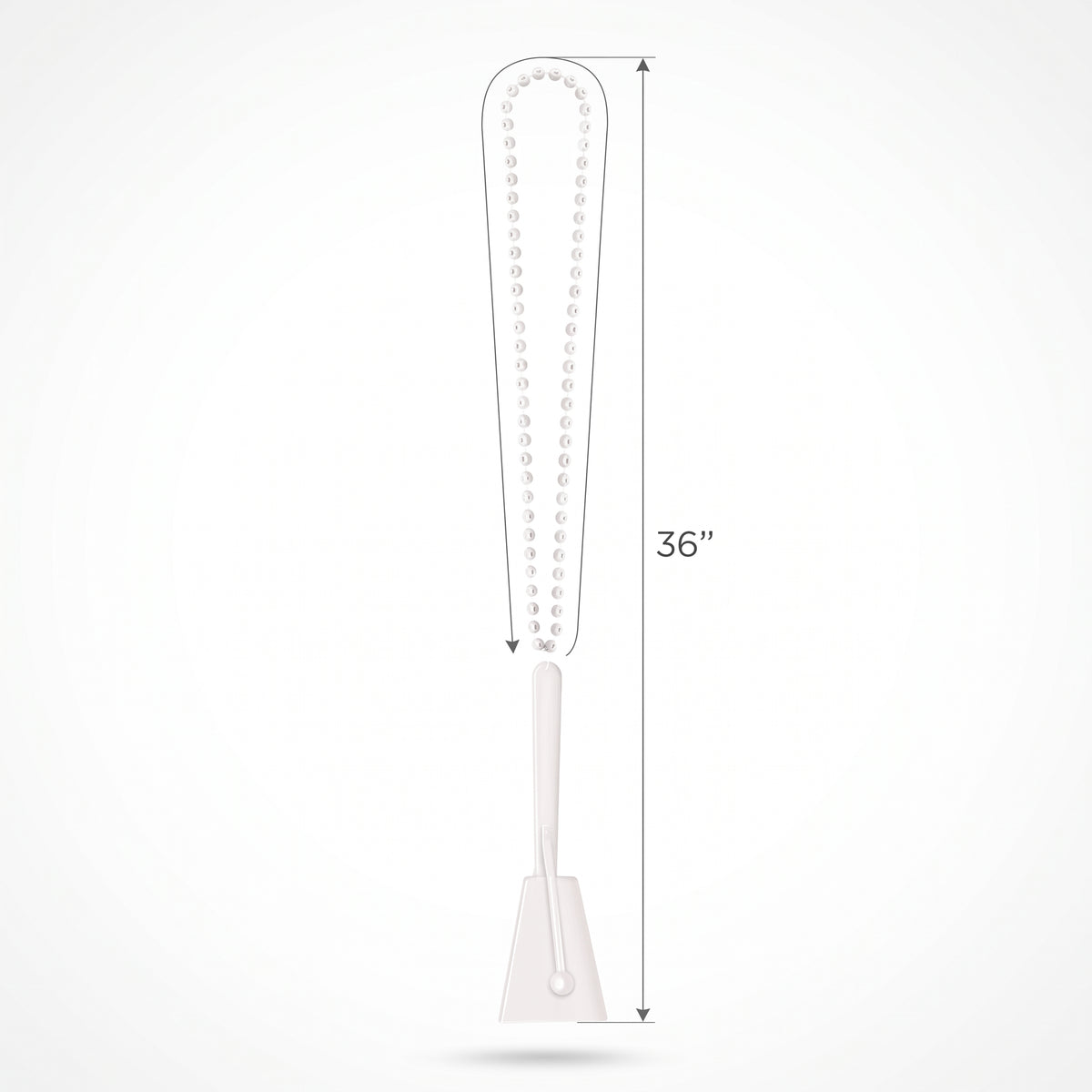 White Clacker Necklace - Noisemaker