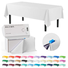 54 In. x 100 Ft. Cut To Size Table Roll | White