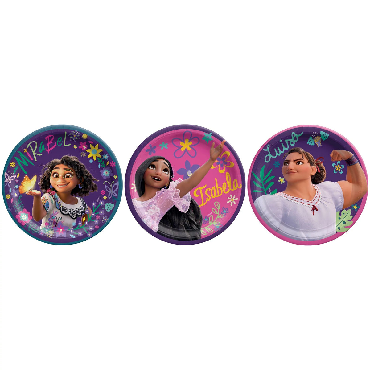 Disney Encanto 7-Inch Round Paper Plates - 8 Pack