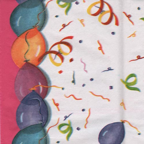 Happy Birthday Balloon Printed Tissue Paper 20 In. x 26 In. | 6 Count