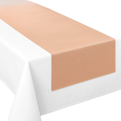 Premium Rose Gold Fabric Table Runner - 13" x 72"