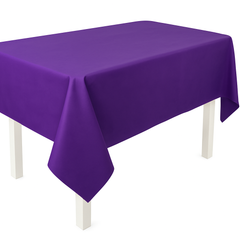 Elegant Purple Flannel Back Table Cover