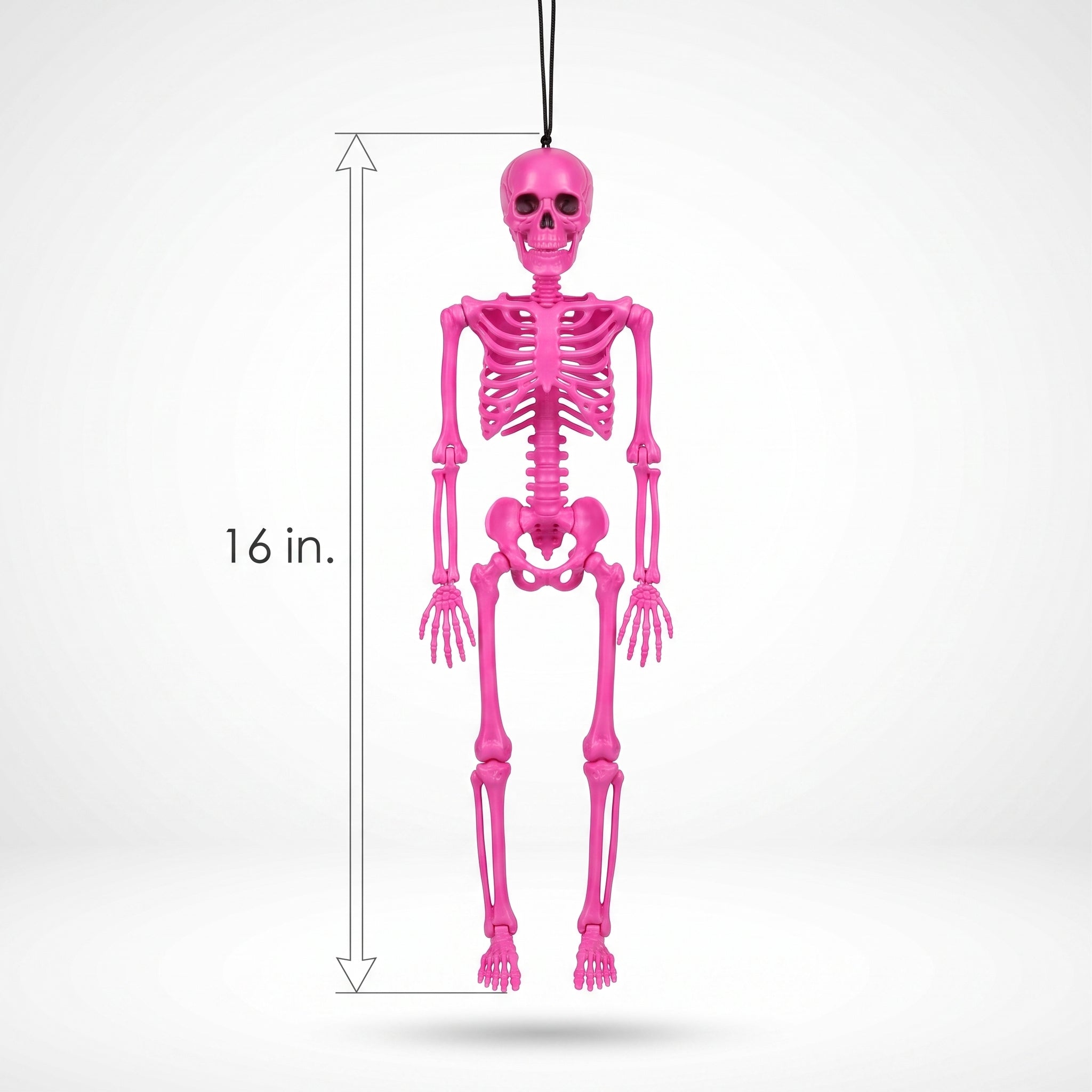 16-Inch Pink Skeleton Halloween Decoration