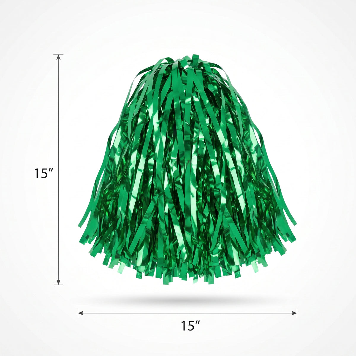 Festive Green Pom-Pom Pair for Team Spirit