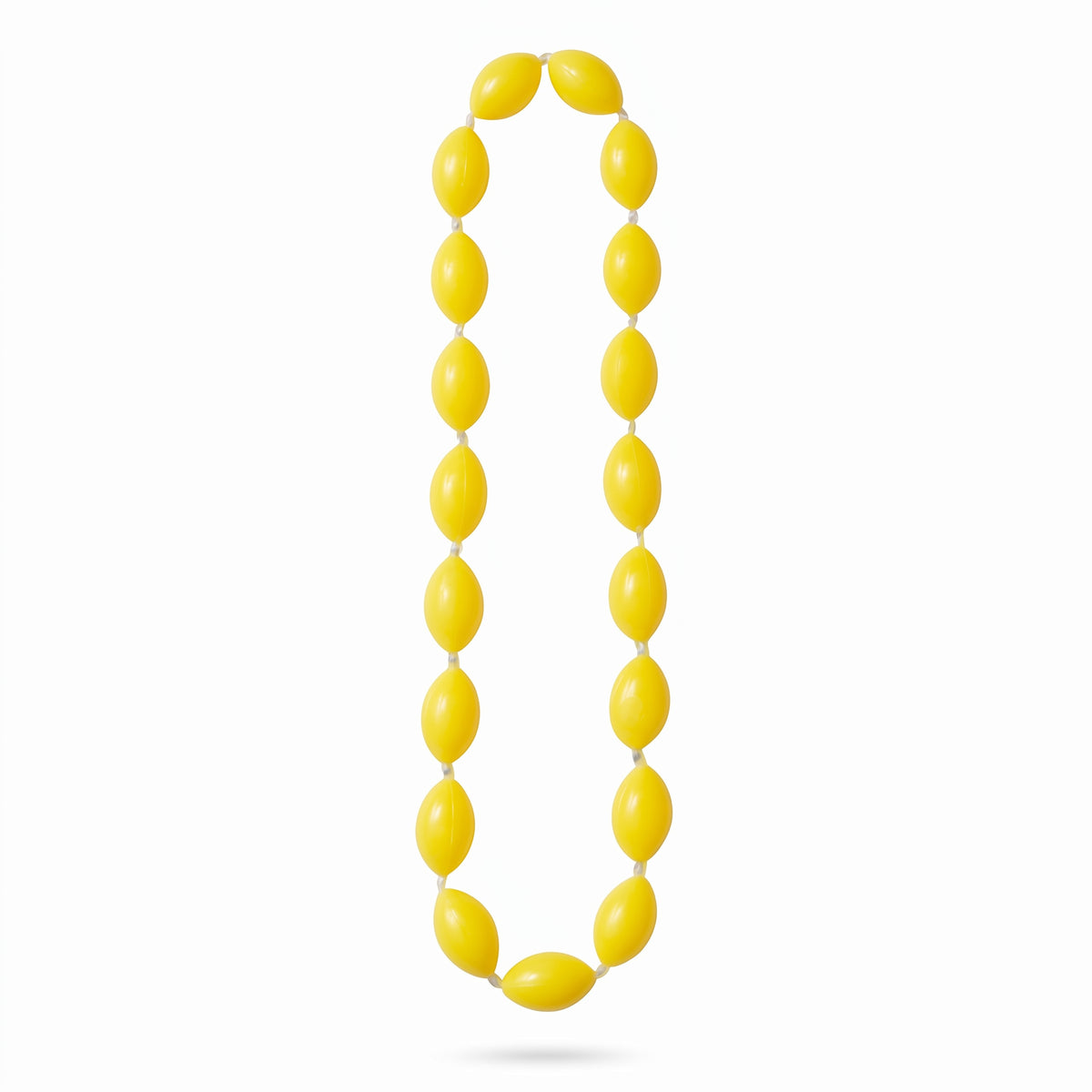 Black Metallic Bead Necklace, 30-Inch, 8-Pack