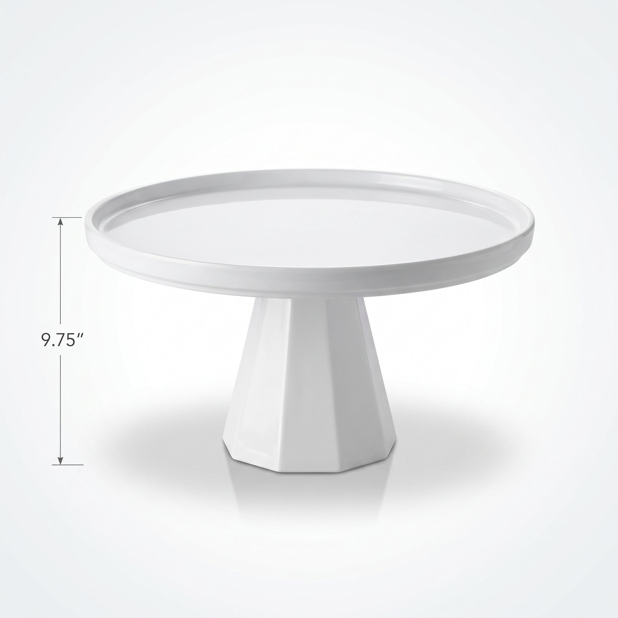 Elegant Medium White Cake Stand - 11-inch Dessert Display