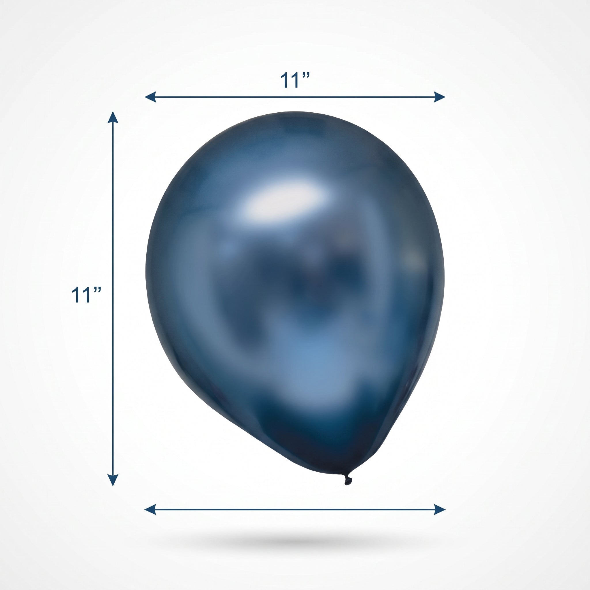 Elegant Satin Luxe Navy Latex Balloons - 11 Inch, 6 Pack