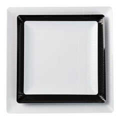 6.5 In. White Zen Design Plates | 10 Count