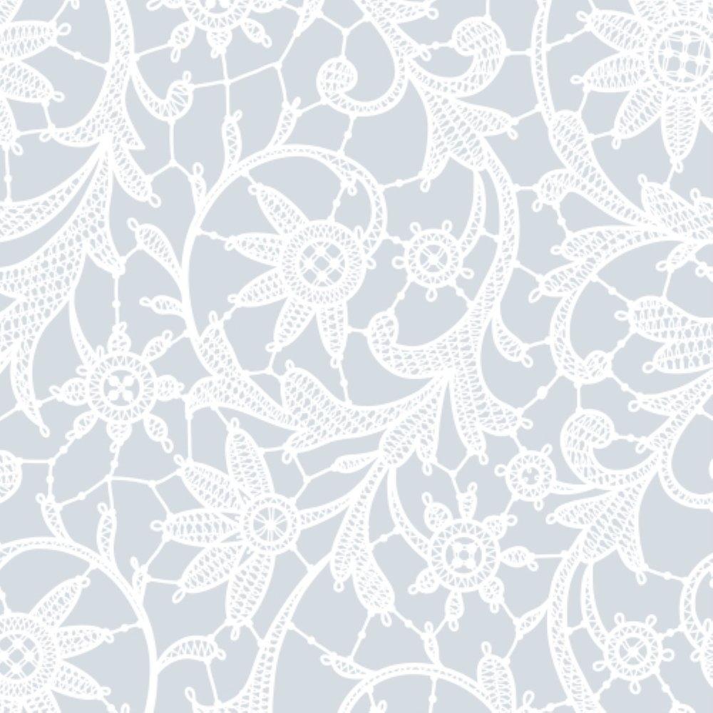 Round White Lace Plastic Table Cover