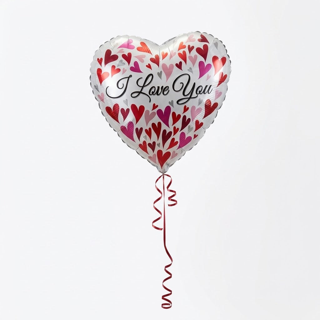 Heartfelt "I Love You" 18-Inch Foil Balloon